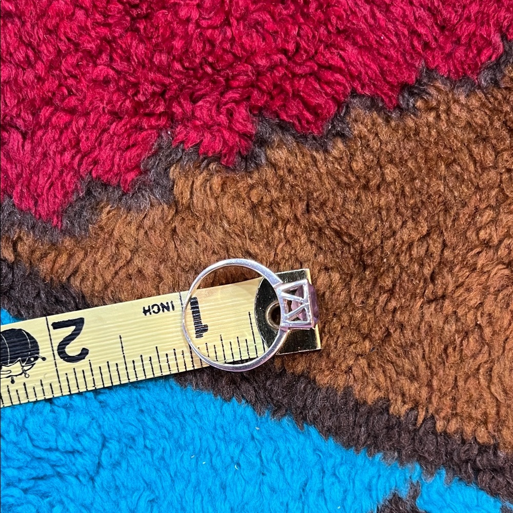 Silver Ring With Amethyst Gemstone - image 5